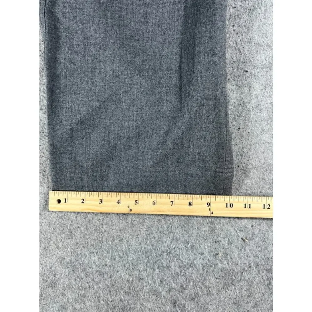 Banana Republic Wool Dress Pants Mens 38 Gray Fatigue Pocket Wide Leg Minimalist